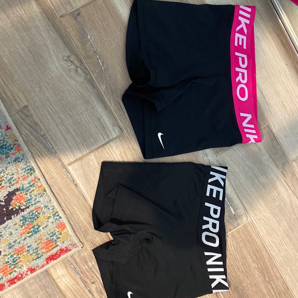 2 Pairs of Nike Pro Dri- Fit Shorts